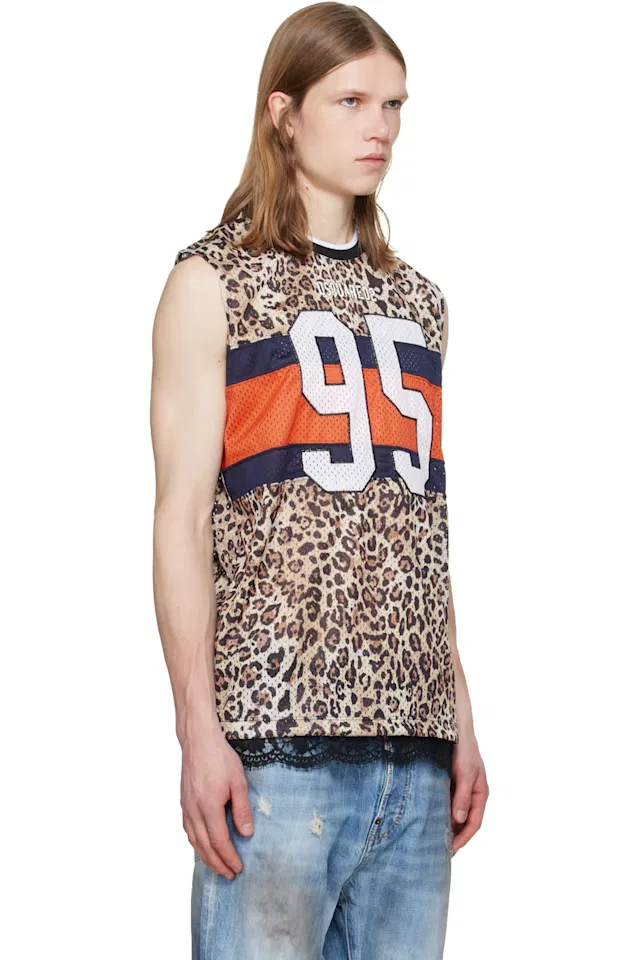 Разноцветная майка Wild2 с принтом в виде сигарет Dsquared2 — фото 2