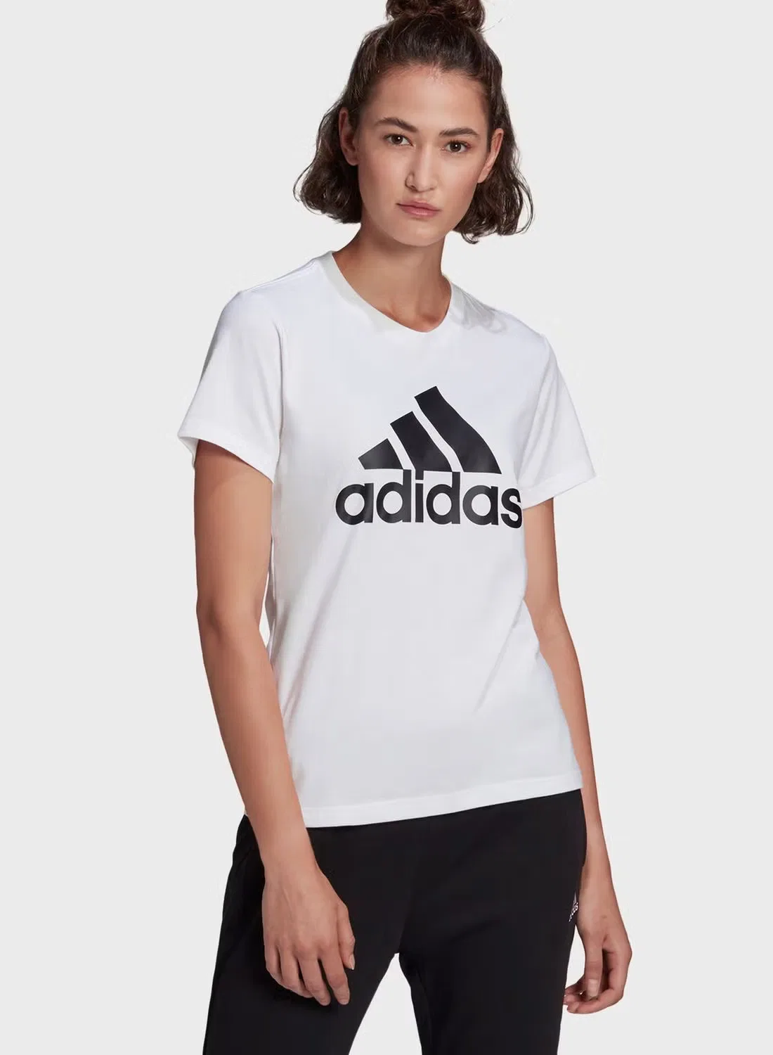 Футболка оверсайз с большим логотипом Big logo Adidas, белый