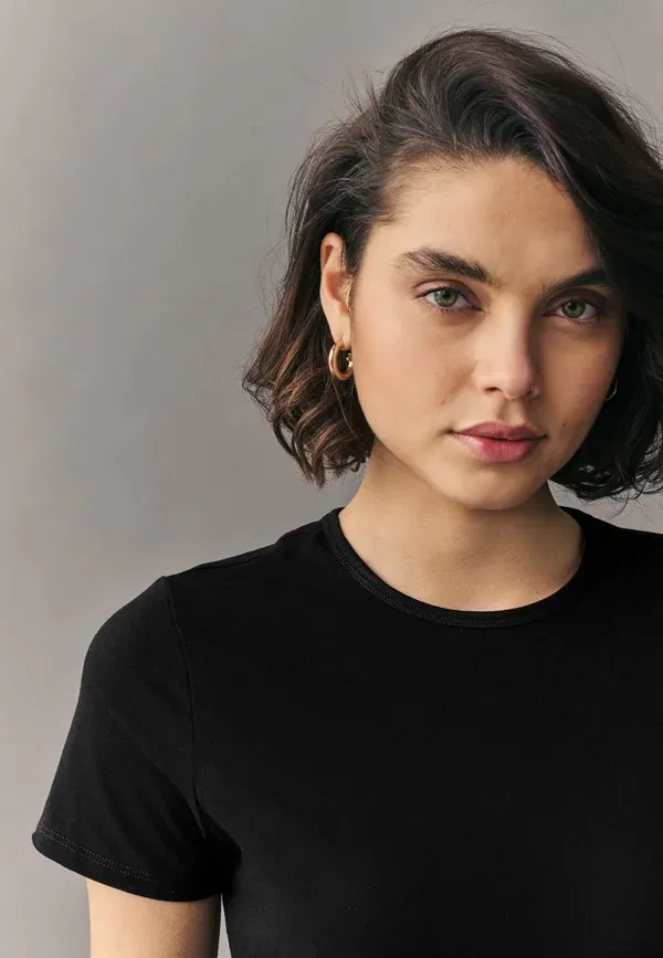 Футболки комплект 3 шт, хлопок, Basic T-shirt, Next White Raspberry, белый/голубой — фото 4