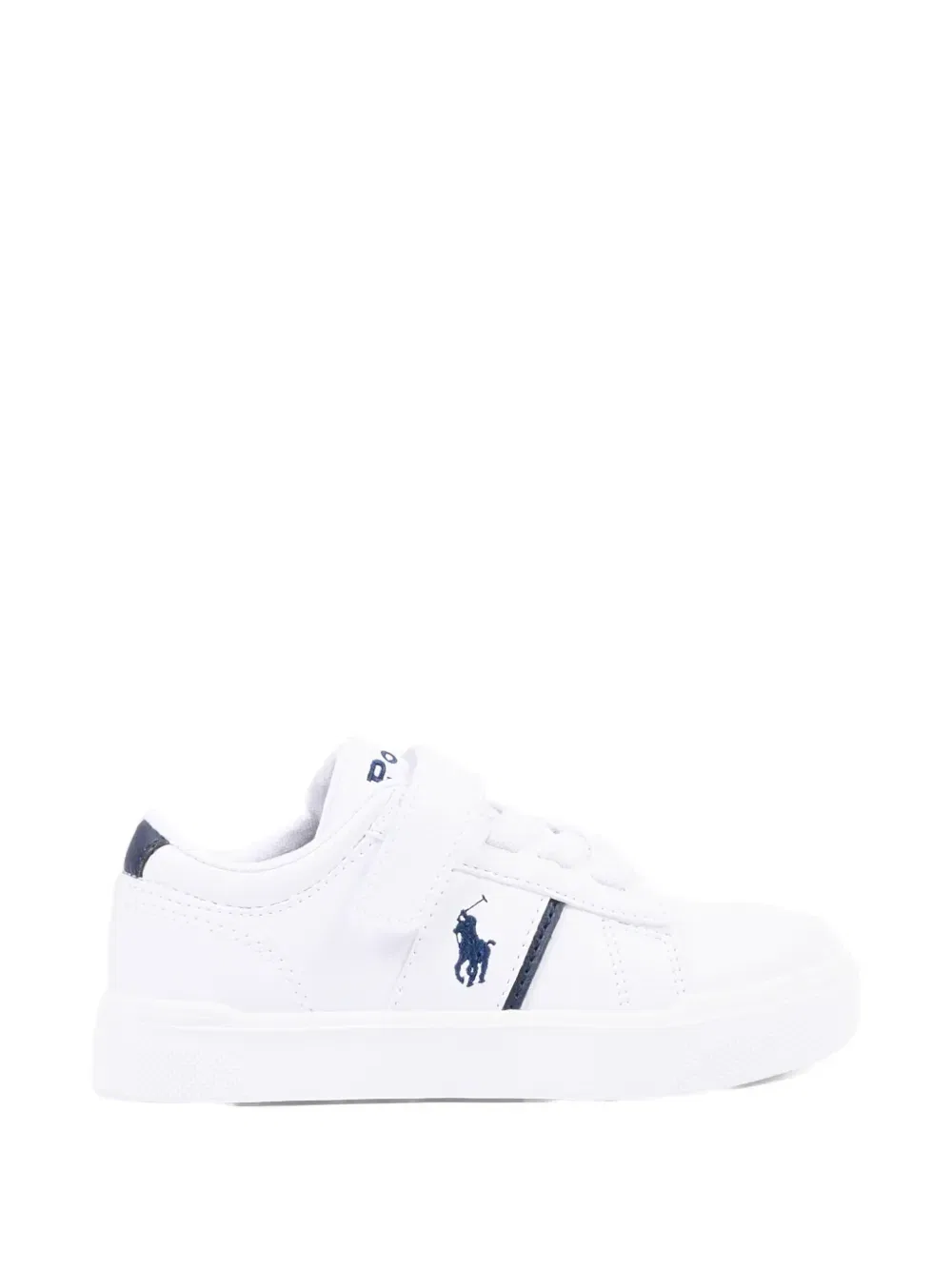 Кроссовки с логотипом и ремешками Polo Ralph Lauren Kids, белый — фото 2