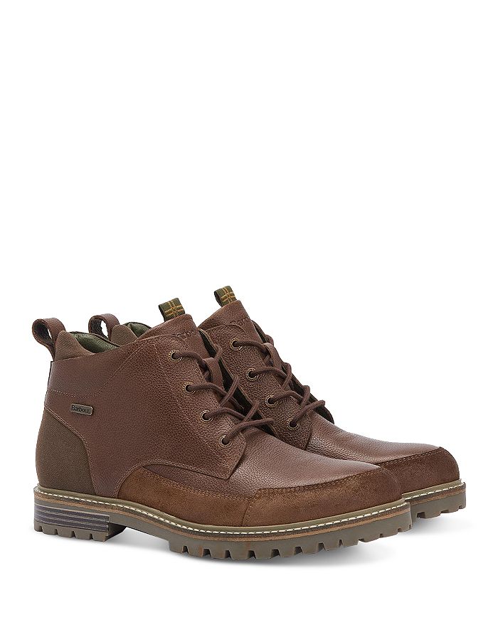 

Мужские кожаные ботинки Derby Quartz Barbour, коричневый