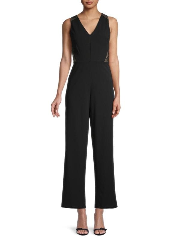 

Комбинезон DKNY с перекрестной спиной, черный