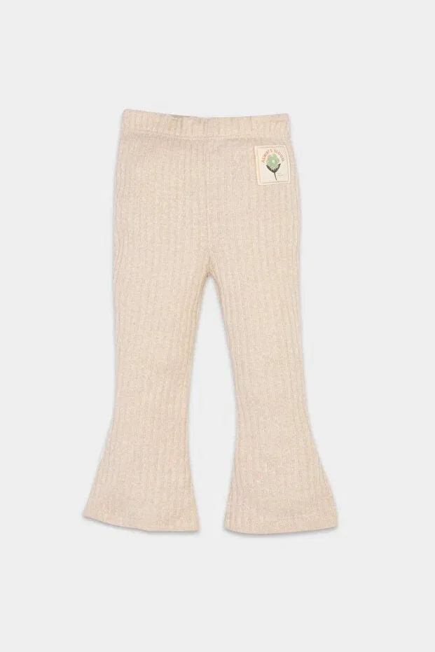 Детские леггинсы для девочек с длинной штаниной Defacto, Beige