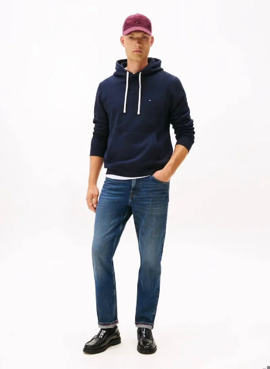 Худи Tommy Hilfiger Essential Fleece, синий — фото 2