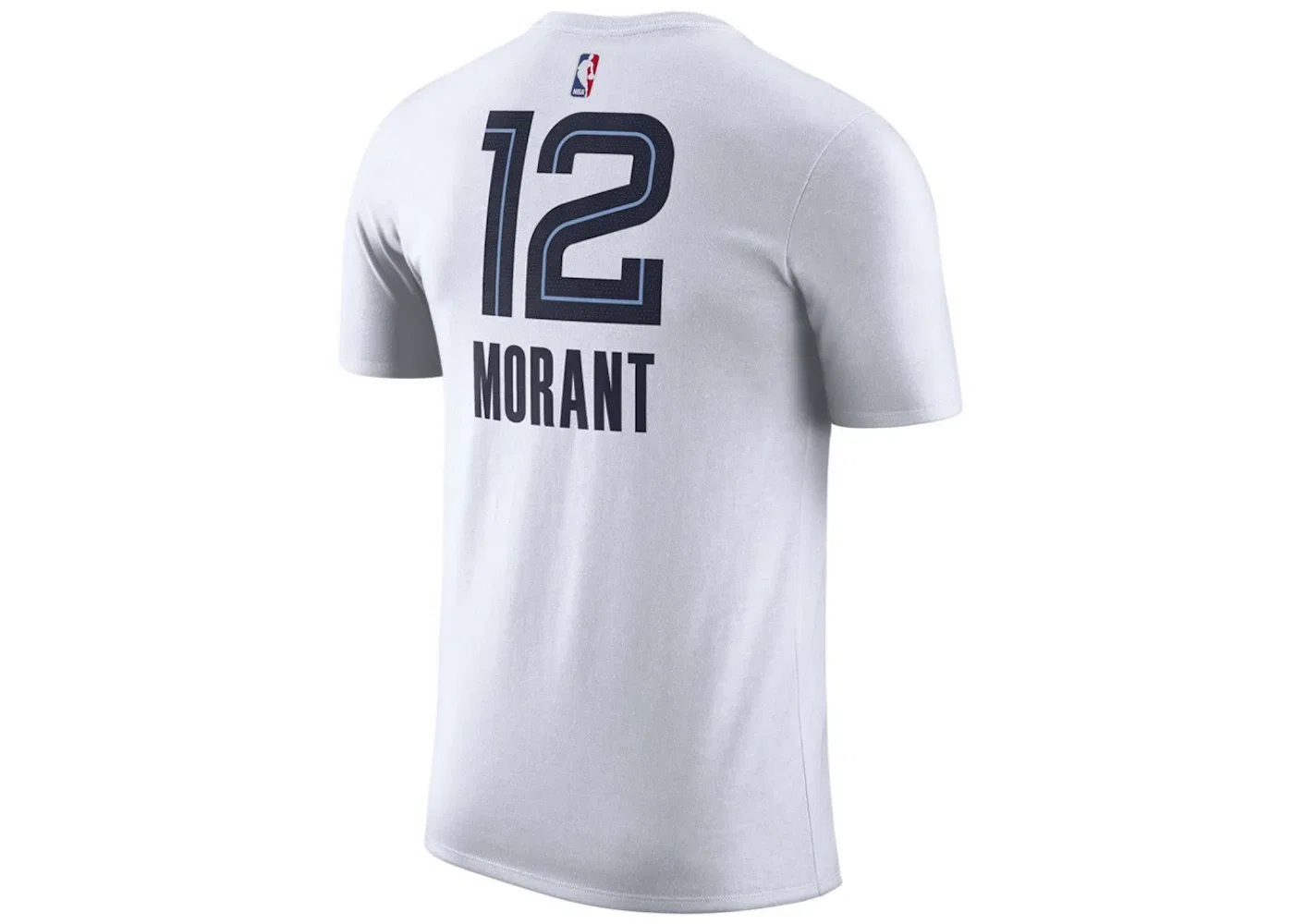 Мужская футболка с принтом Ja Morant Nike, White/Blue — фото 2