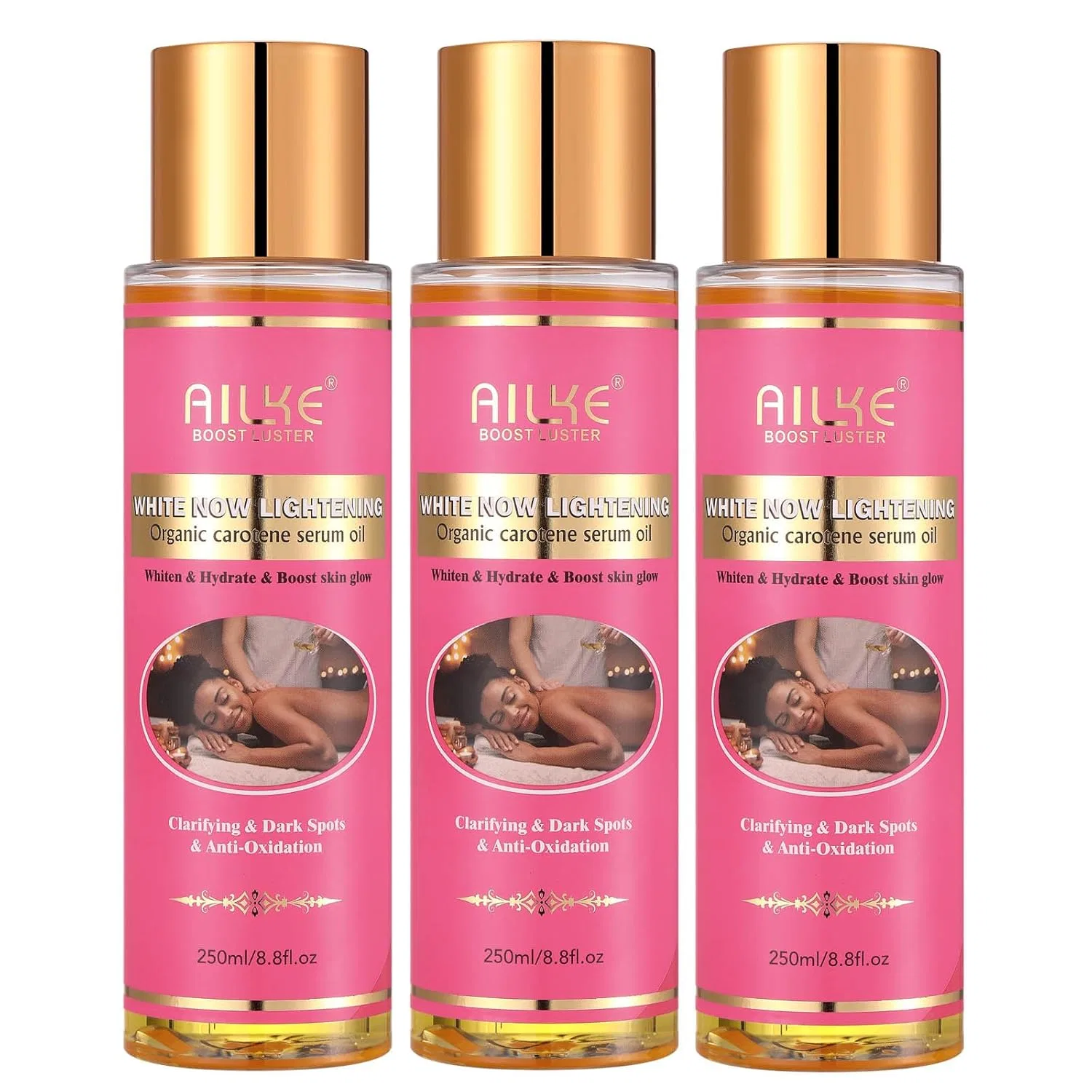 Масло для тела AILKE BOOST LUSTER, набор 3 шт, 250 мл