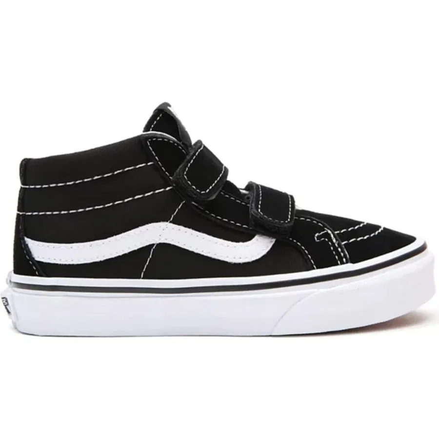 Кроссовки детские с принтом Sk8-Mid Reissue V Vans, Черный — фото 4