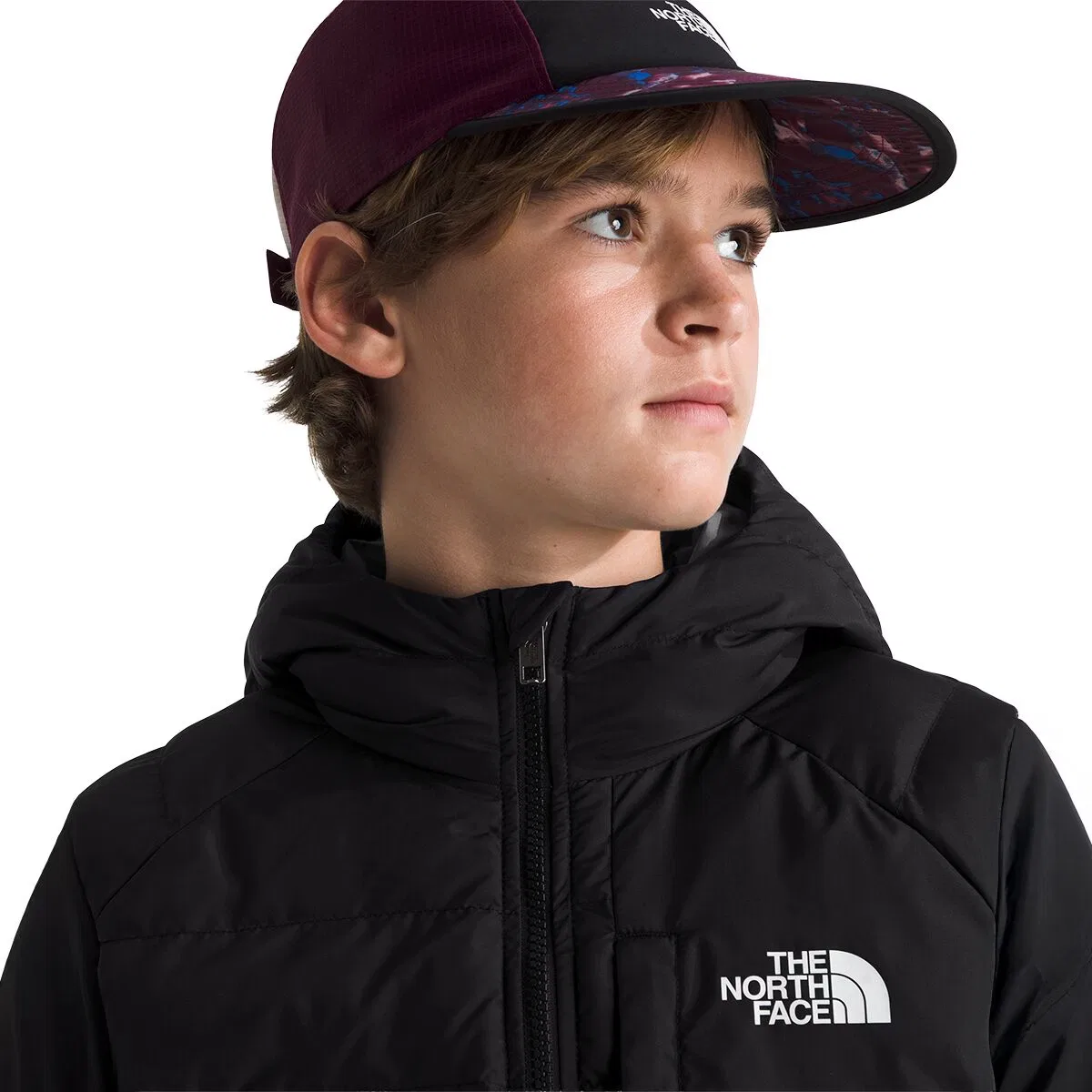 Детская куртка для мальчиков двусторонняя с капюшоном Perrito Hooded Jacket The North Face, TNF Black/Smoked Pearl — фото 4
