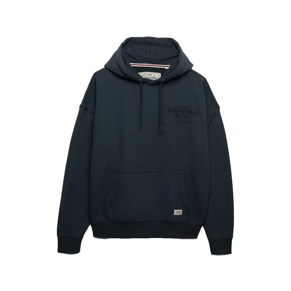 Женский худи свободного кроя с вышивкой Luxe Casual Embroidered Superdry, Grey — фото 4
