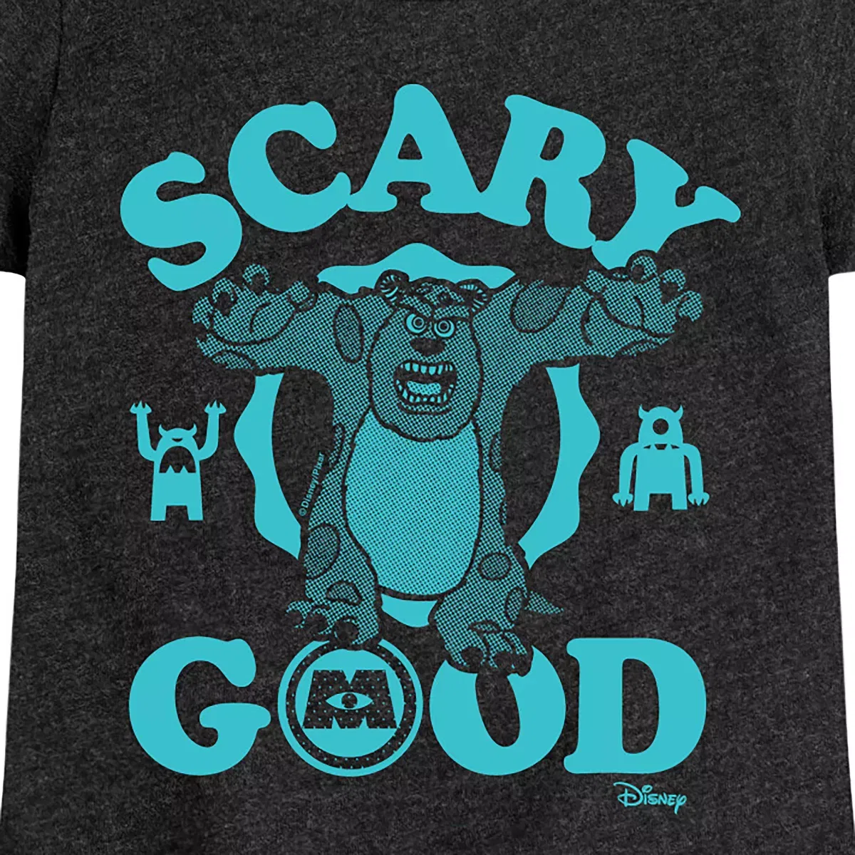 Детское футболка для девочек с принтом Scary Good Disney Heather Black — фото 2