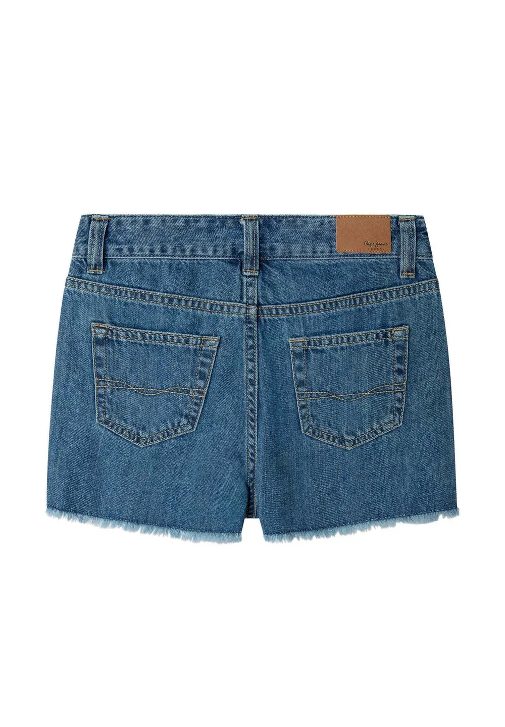 Шорты А-силуэта, короткие, с цветочным принтом - джинсовые шорты Pepe Jeans, Oz Admiral Blue Rigid Den — фото 2