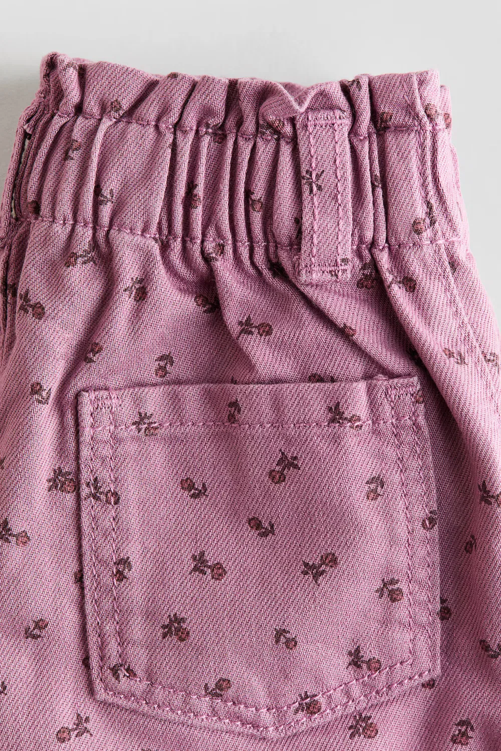 Брюки из саржи с принтом H&M, Lila/Geblümt — фото 2