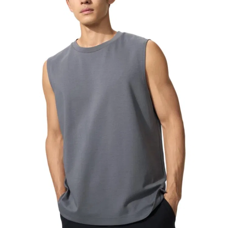 Детский топ-майка с круглым вырезом UNIQLO, Gray