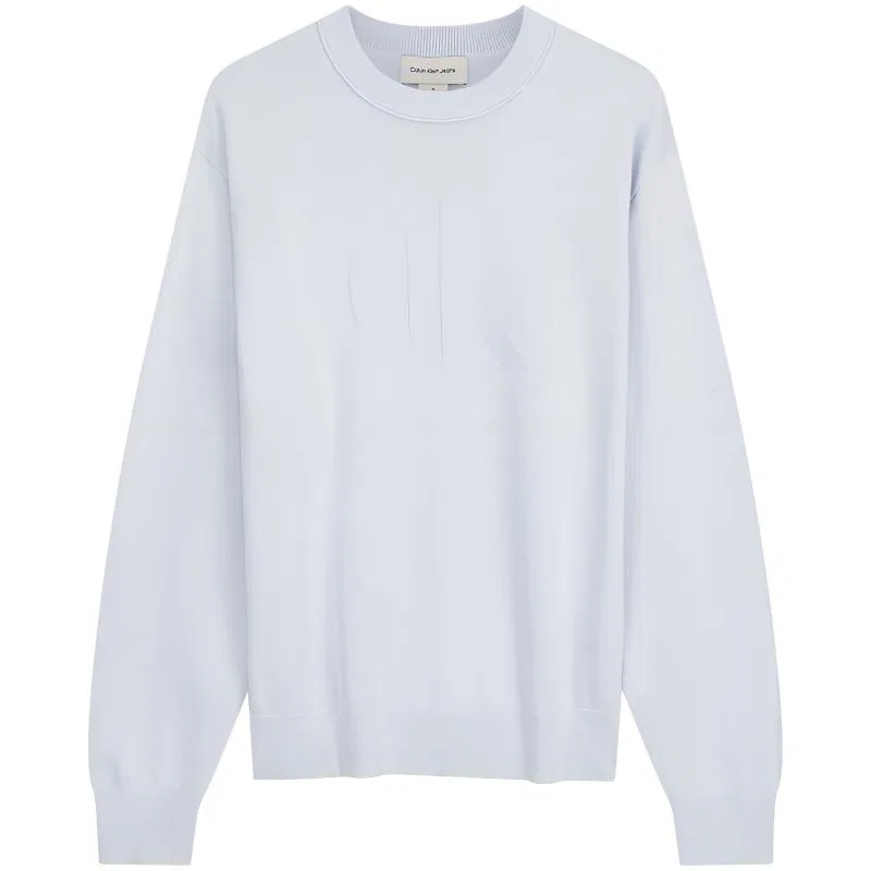 Джемпер с круглым вырезом, Calvin Klein, Misty Blue