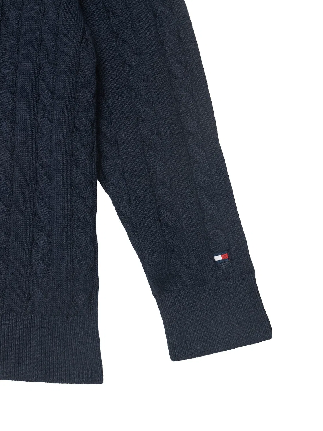 Розовый свитер стандартного кроя для девочки Graphic Tommy Hilfiger, темно-синий — фото 4