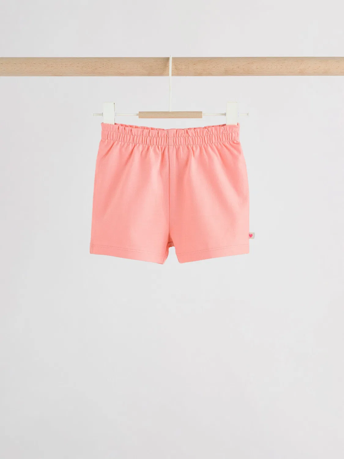 Комплект из топа и шорт с вышивкой и принтом, модель Pink Short Sleeve Baby Top and Short Set Next, розовый — фото 3