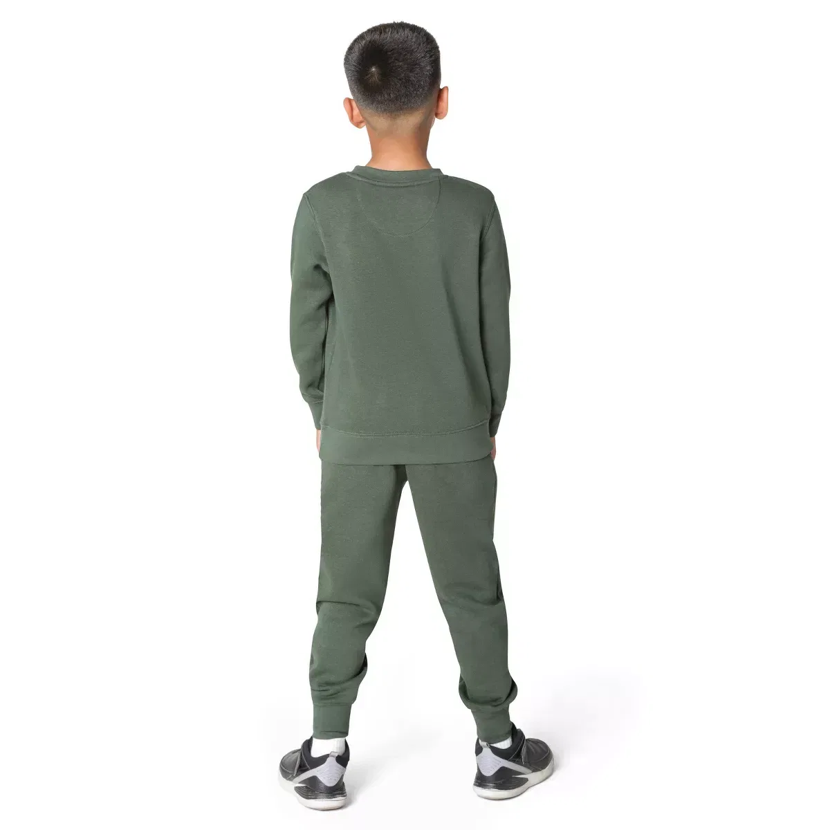 Детские спортивные штаны для мальчиков из флиса с карманами Everyday Kids, Green — фото 3