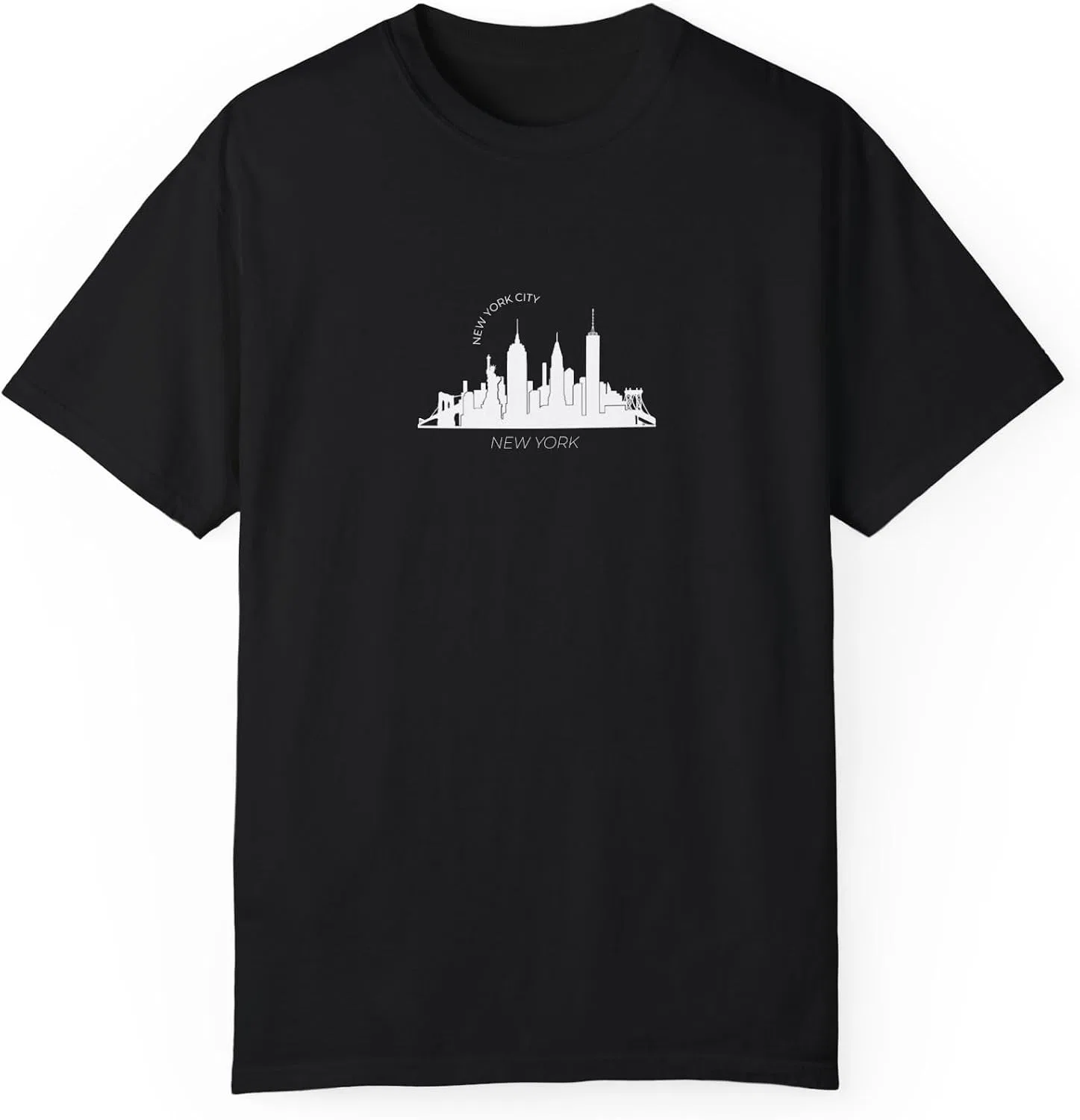 Футболка с нью-йоркским силуэтом Comfort Colors, Black