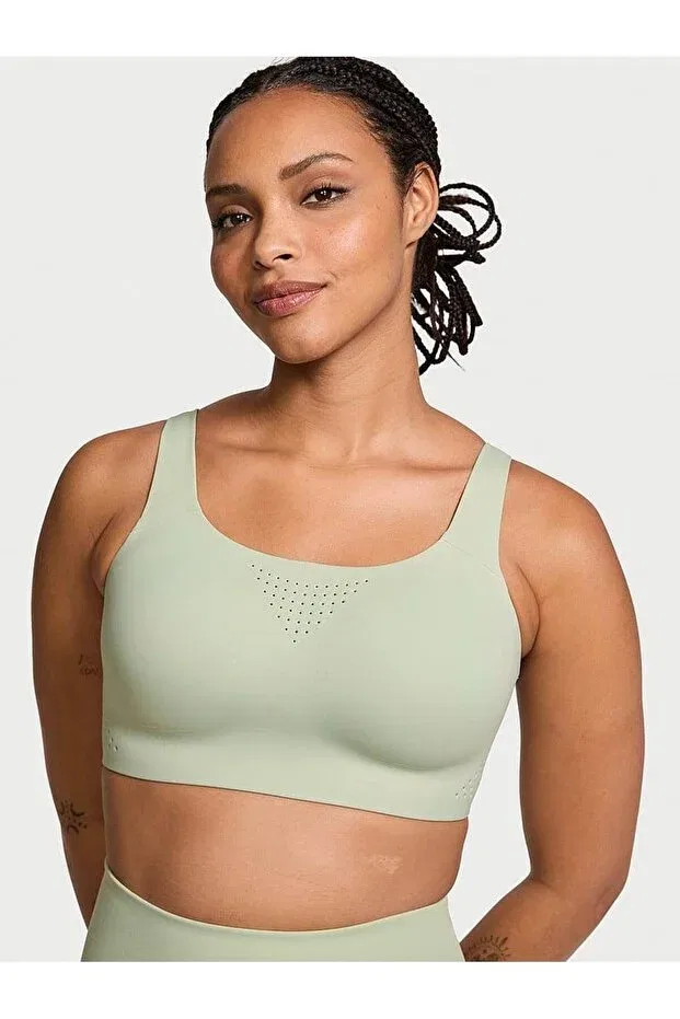 Женский спортивный бюстгальтер без рукавов Featherweight Maximum Sports Bra Victoria'S Secret, Green — фото 2