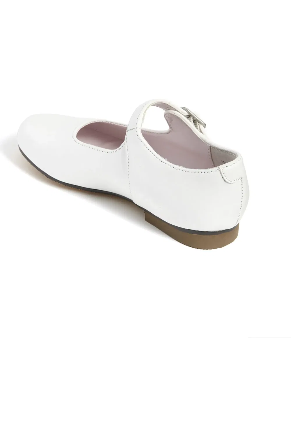 Детские туфли Мэри Джейн с круглым носком Bonnett Nina, White Leather — фото 2