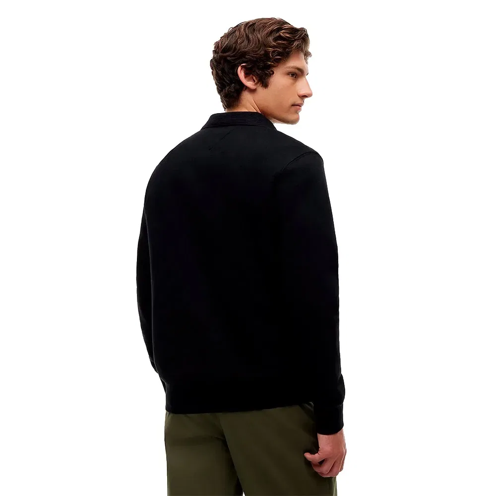 Мужской свитшот из хлопкового футера Tommy hilfiger, Black — фото 2