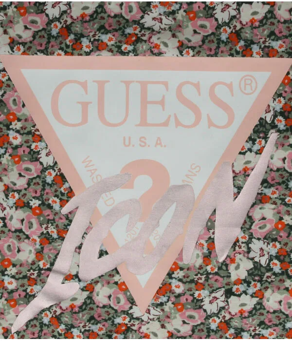 Детская футболка для девочек с принтом T-Shirt Guess, мультиколор — фото 3