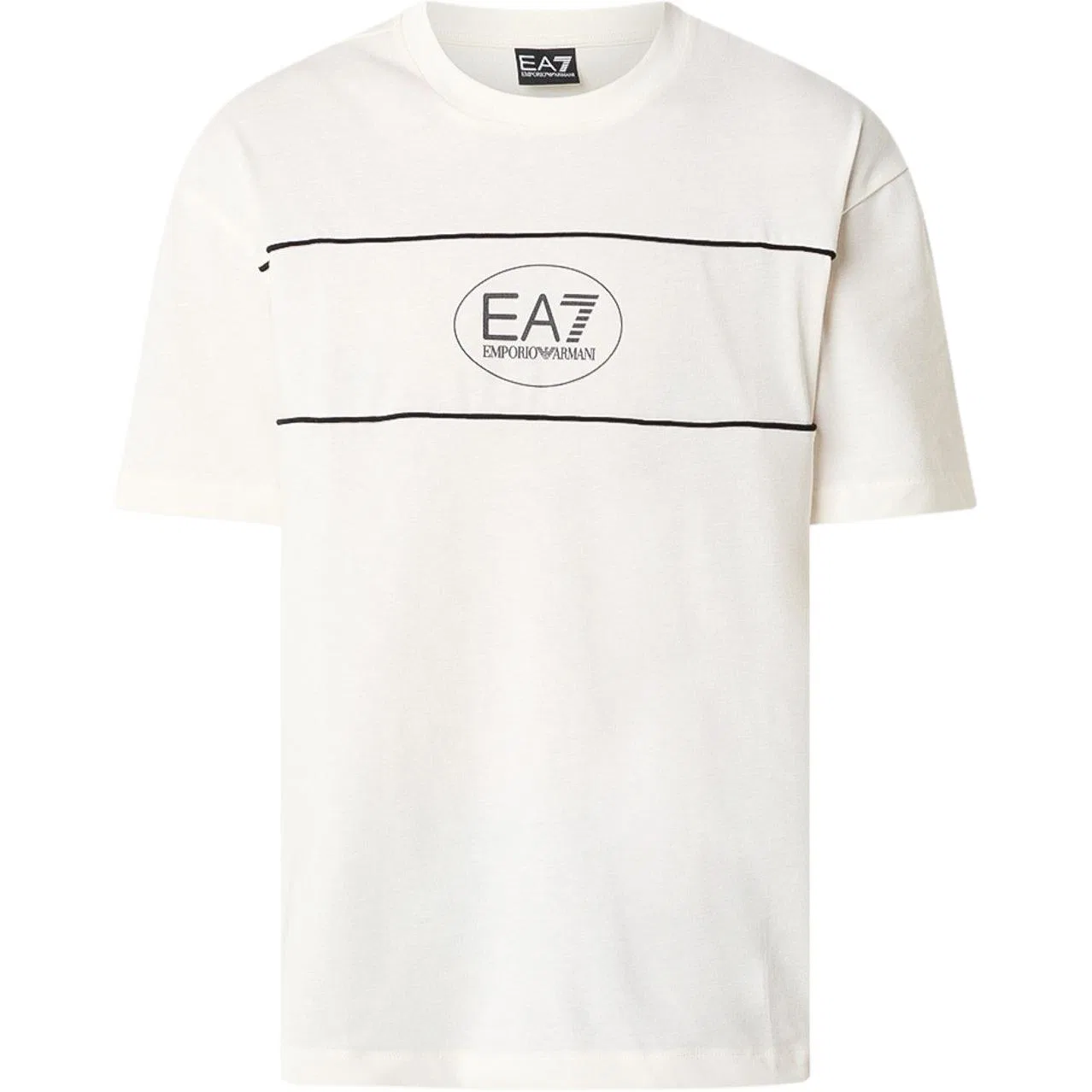 Мужская футболка с коротким рукавом EA7 SS26 Emporio Armani, White