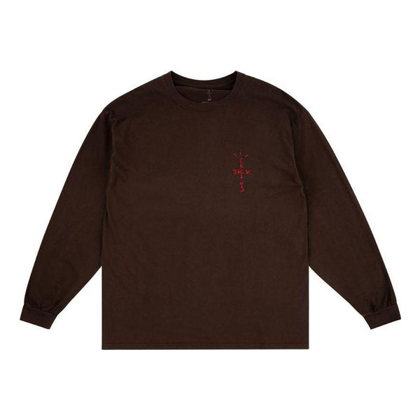 

Футболка cactus jack ss22 jumbo long-sleeve t-shirt 'brown' Travis Scott, коричневый