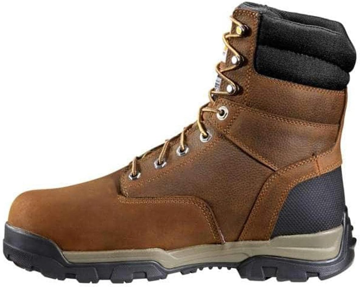Мужские кроссовки Carhartt Ground Force 8 дюймов с водонепроницаемым утеплителем и носком Cme8347, Bison Brown Oil Tan — фото 2