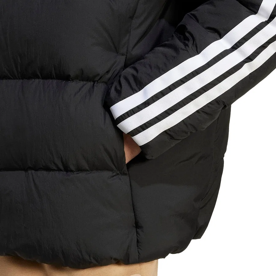 Мужская куртка adidas Essentials Climawarm 3 Stripes, Черный — фото 4