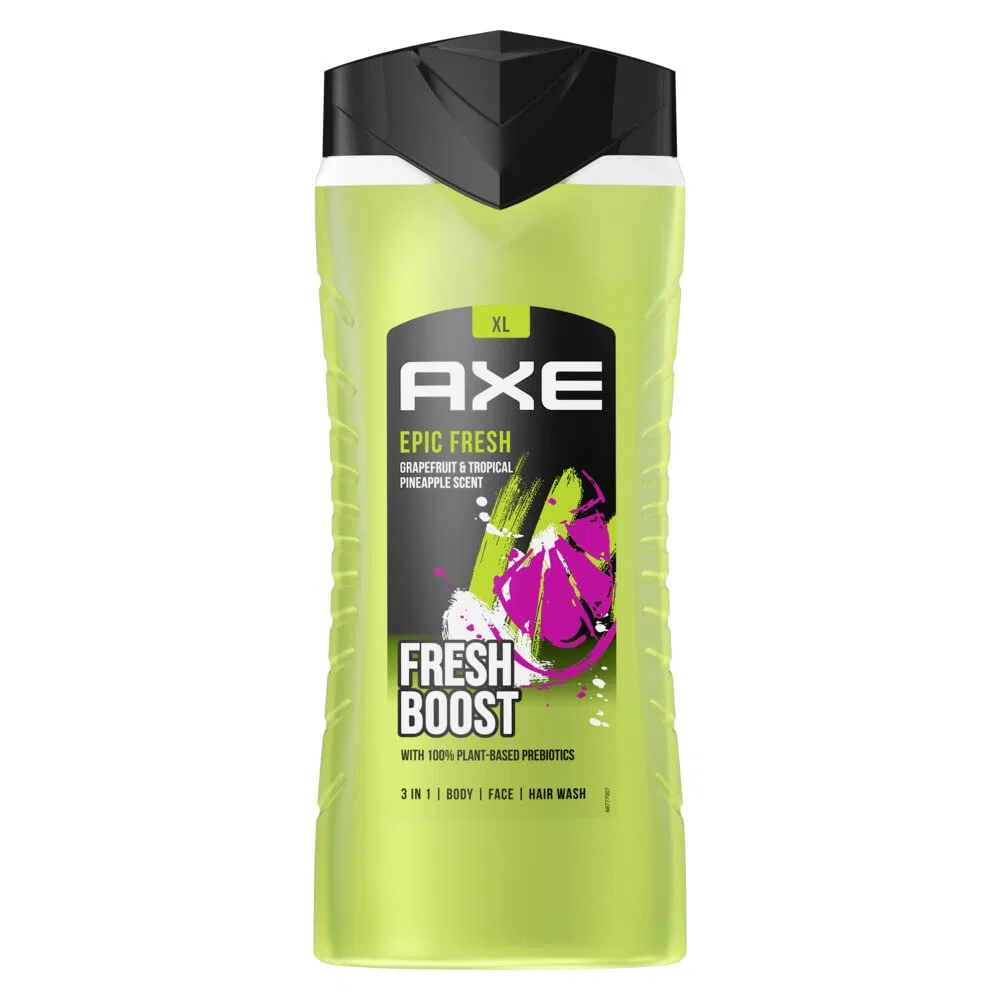 Гель для душа и шампунь 3-в-1 AXE Epic Fresh XL, 400 мл