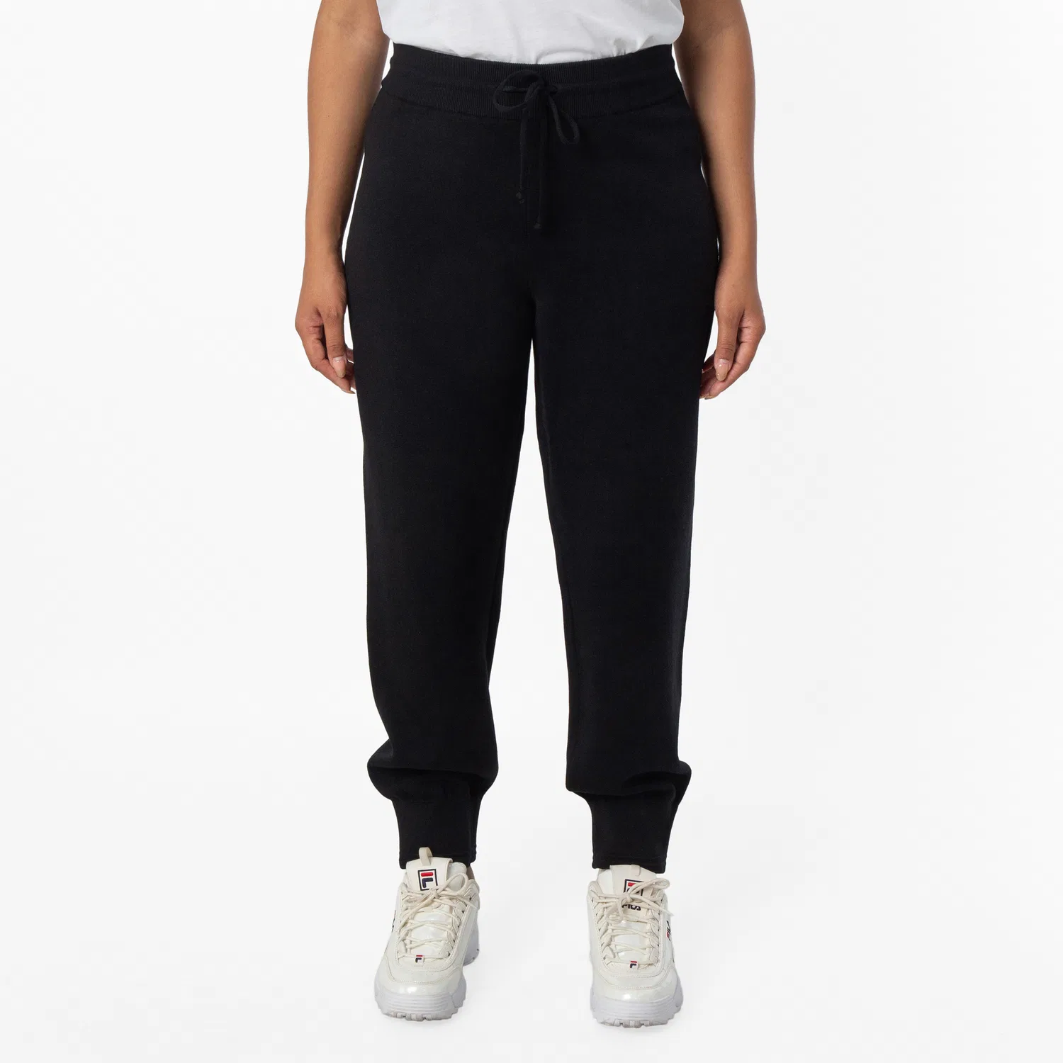 Брюки спортивные с вышитым логотипом Logo Embroidered Knitted Track Pants Burberry, Black