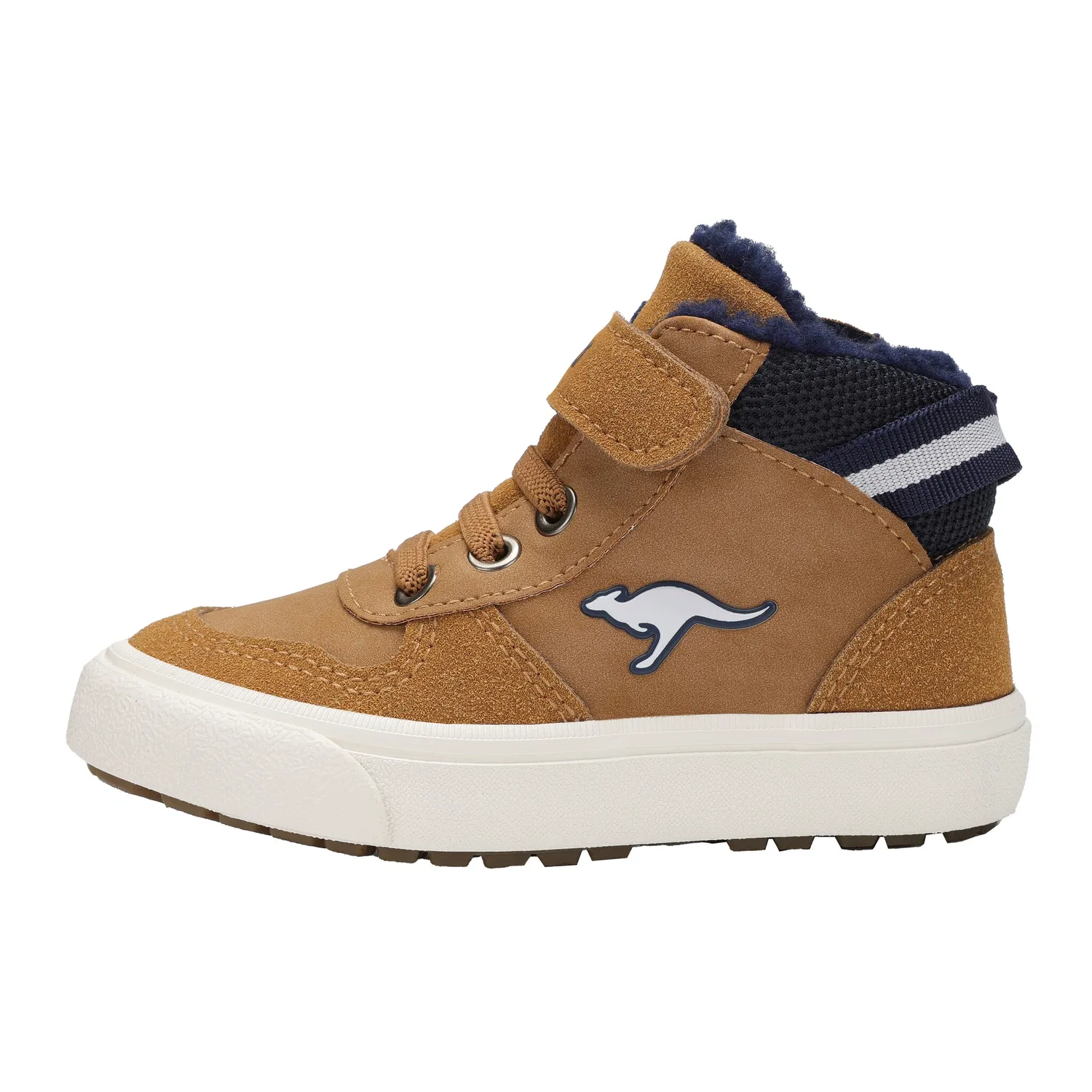 Детские спортивные кроссовки на липучке KangaROOS, Rubber/Dark Navy — фото 2