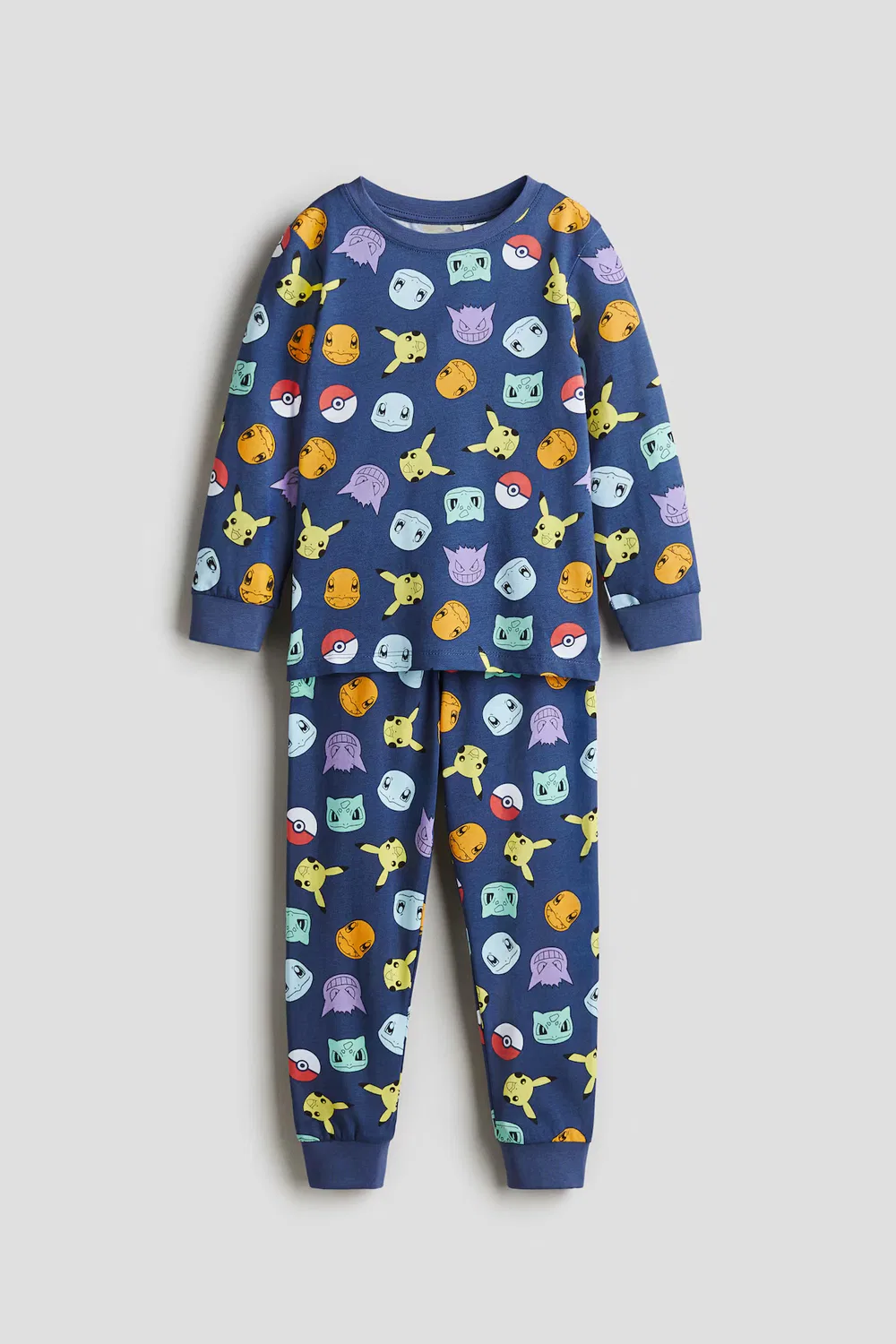 Пижама с принтом из хлопкового трикотажа H&M, Blau/Pokémon
