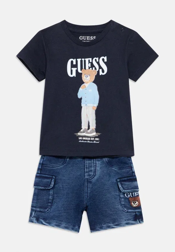 Детский комплект унисекс - шорты Guess, синий — фото 3