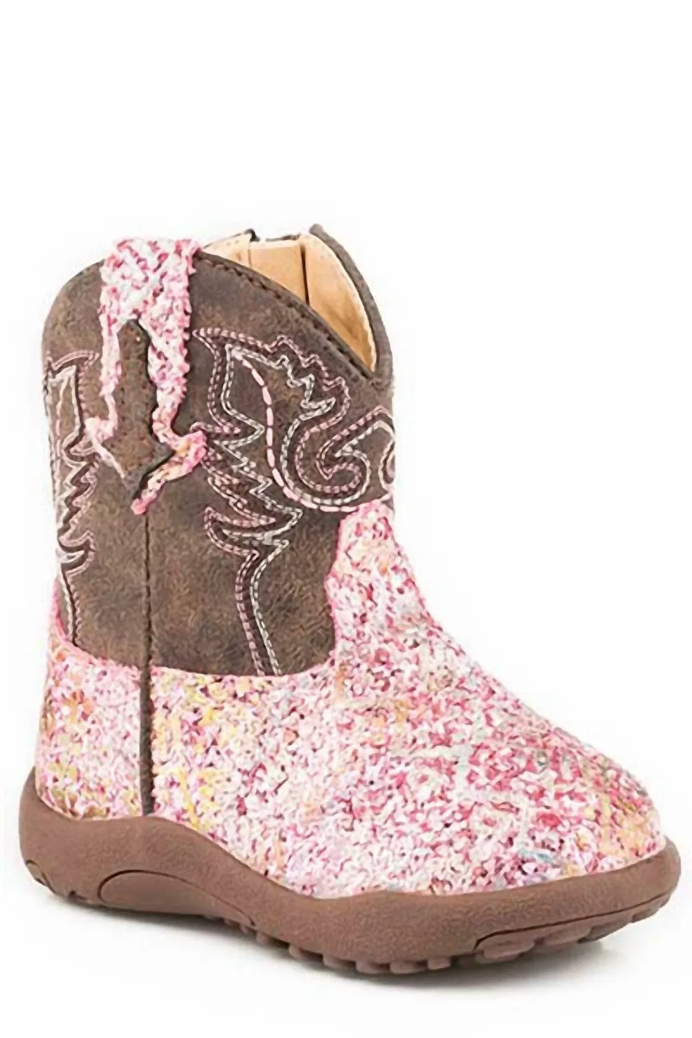 Детские ботинки для девочек с блестящим дизайном Aztec Glitter Roper, розовый