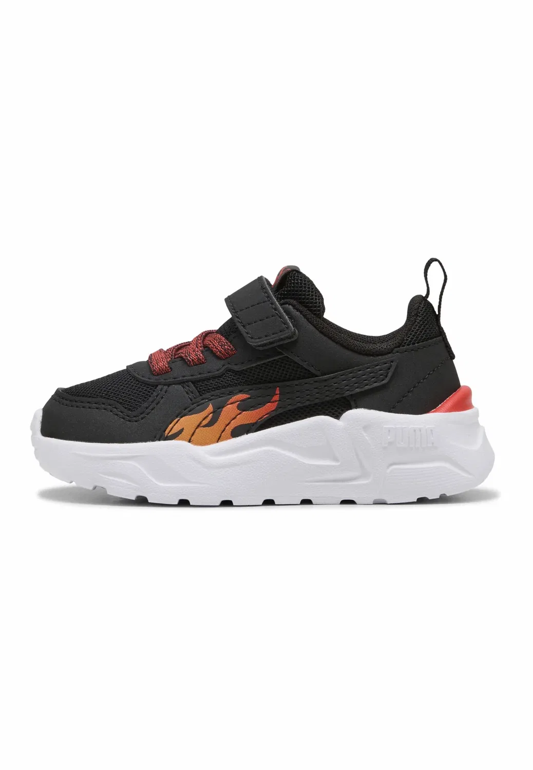 Кроссовки Trinity 2 Sparks унисекс - детская обувь Puma, Black-Bright Papaya-Red Flash