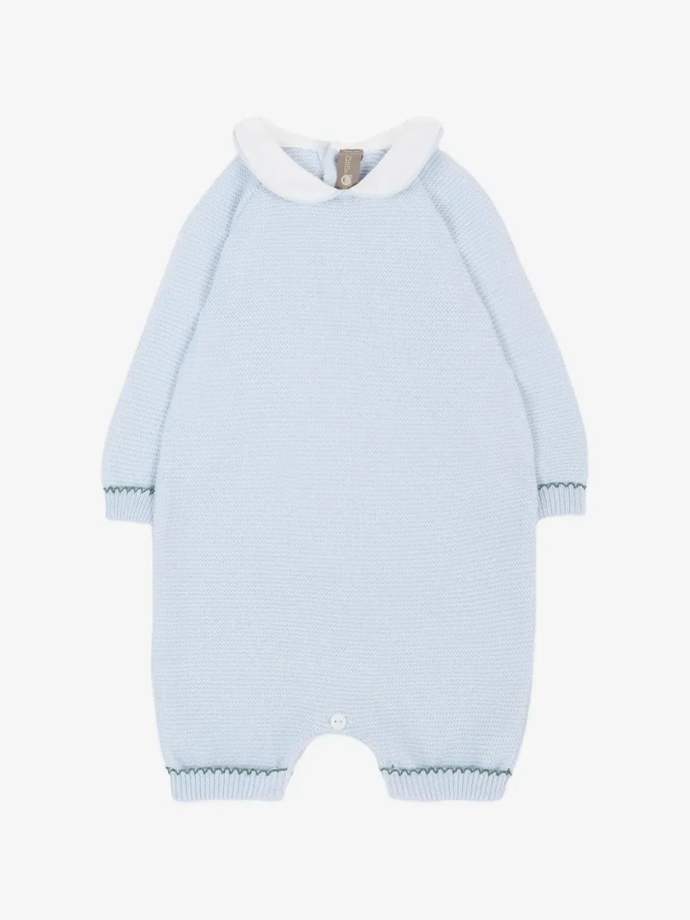 Вязаный комбинезон Little Bear с воротником Питер Пэн, синий