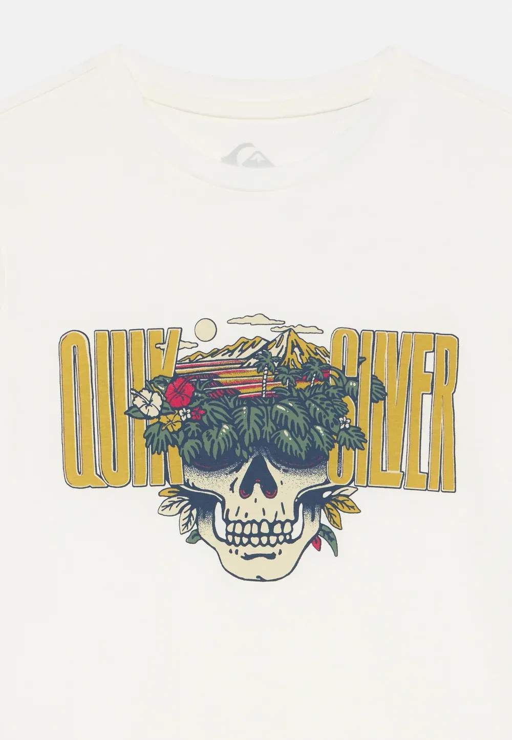 Футболка унисекс с принтом Paradise Point Quiksilver, White — фото 3