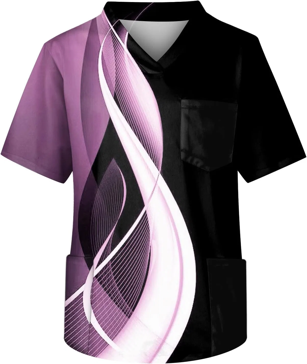 Мужская футболка с V-образным вырезом, Short Sleeve, Purple