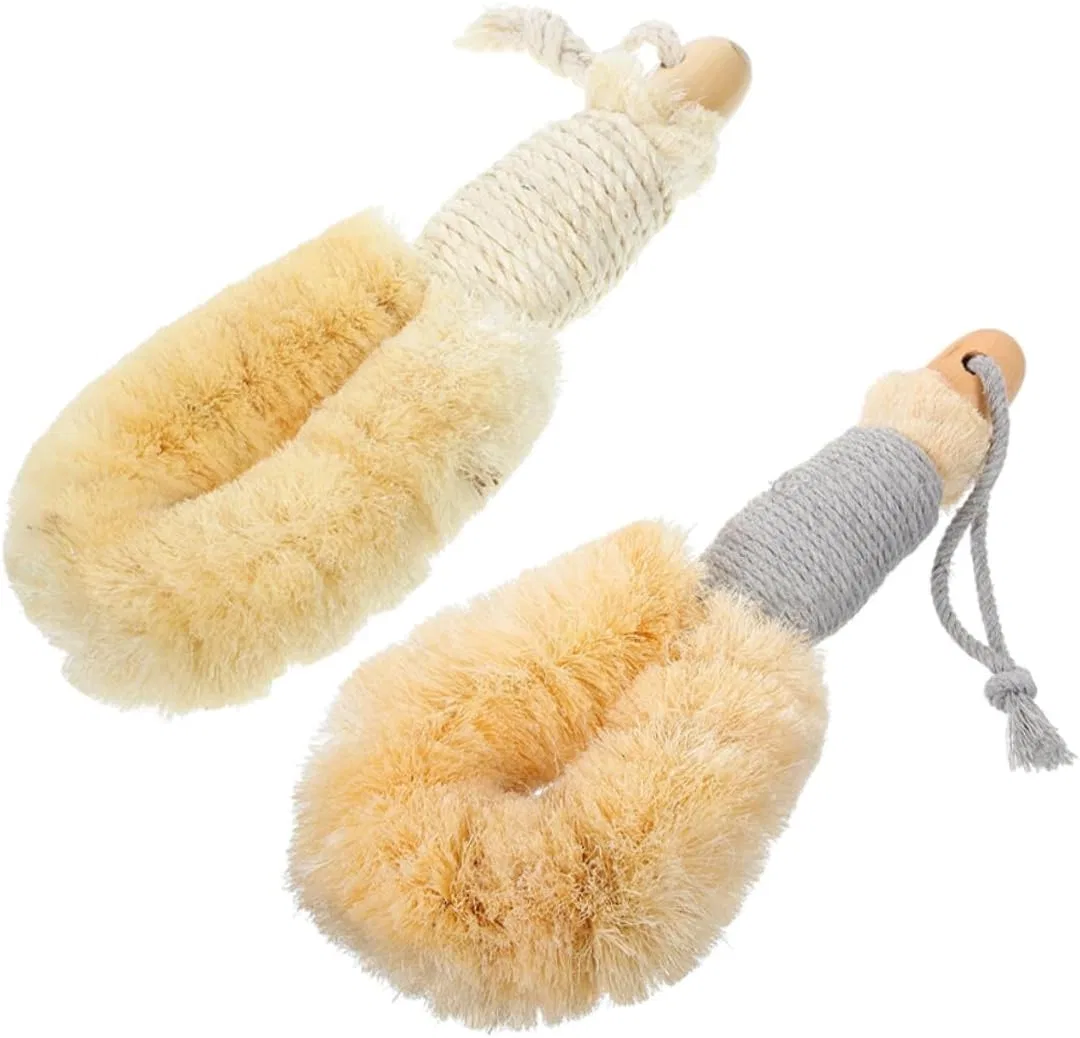 Щетка для тела с длинной ручкой, NOLITOY, набор 2 шт, Beige