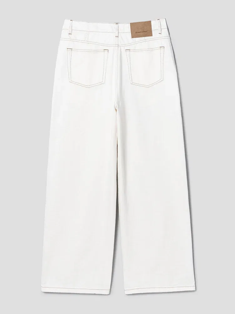 Широкие брюки Wide Fit Trousers AMI PARIS, Blanc Creme — фото 2