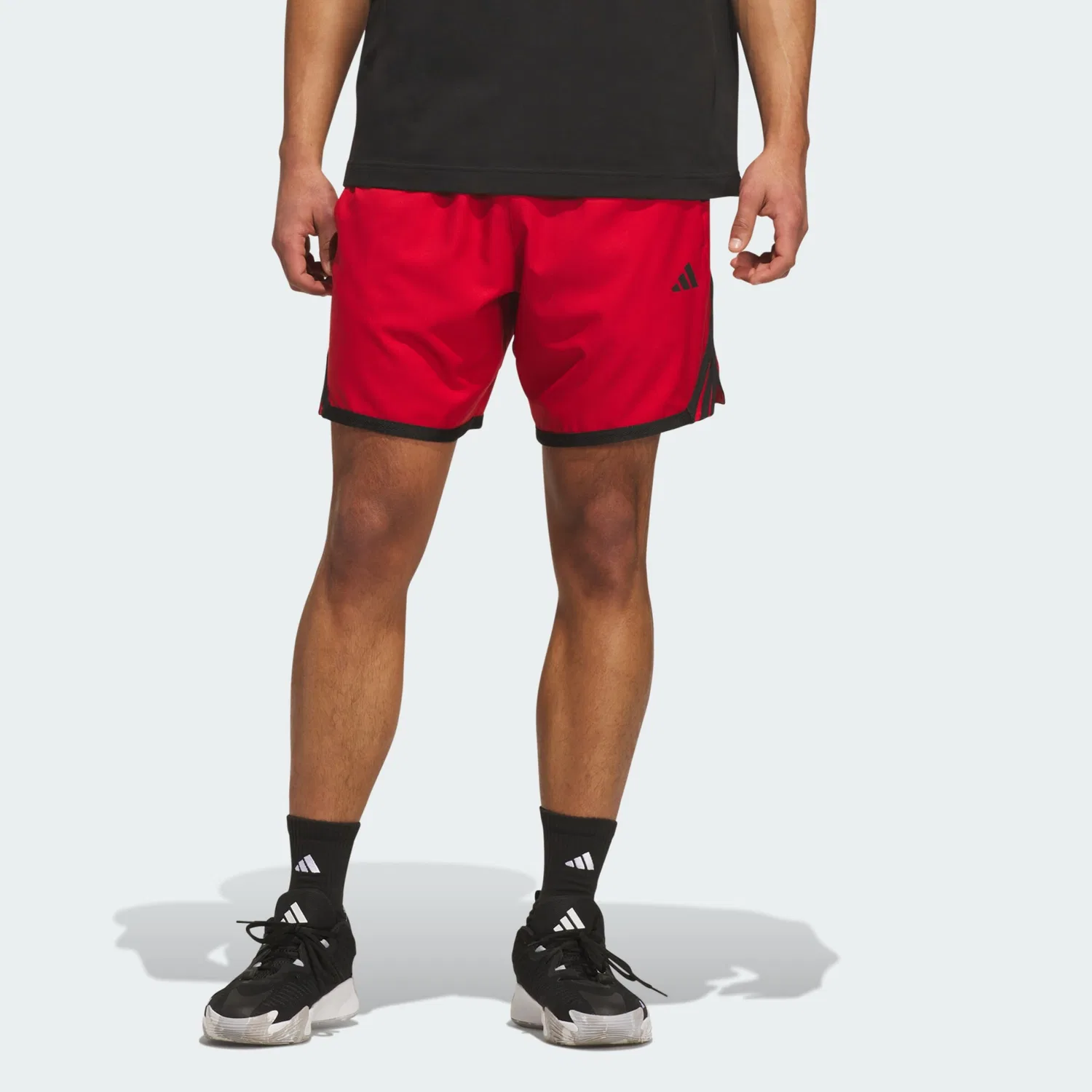 Спортивные шорты Adidas Performance свободного кроя Crazy Lite красного цвета — фото 2