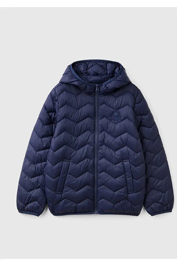 Детское пальто для мальчиков с принтом United Colors Of Benetton, Navy Blue