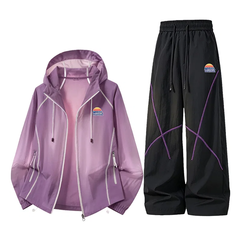 Детский комплект спортивной одежды с брюками MostwantedLab, Purple+Black