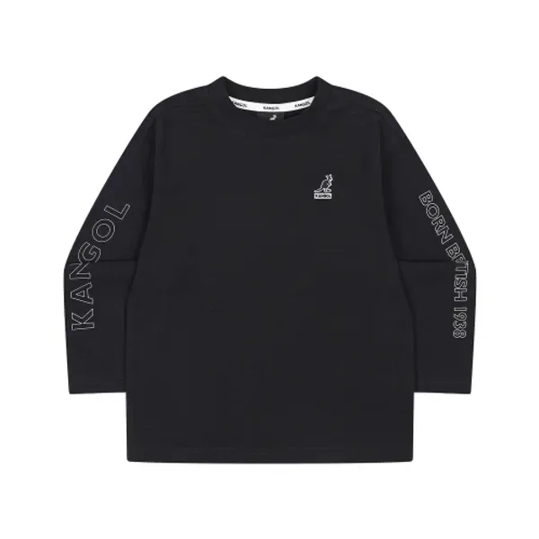 Футболка с принтом, длинный рукав, ra 0202, Kangol Kids, черный
