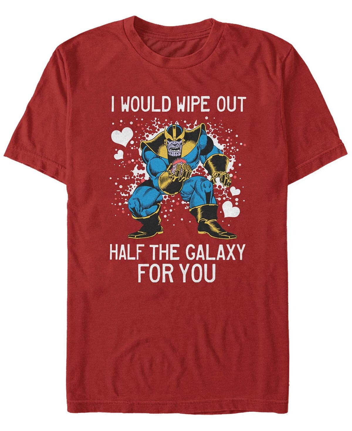 

Мужская футболка thanos galaxy heart с круглым вырезом и короткими рукавами Fifth Sun, красный