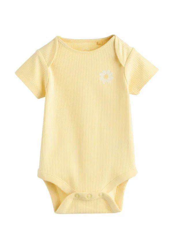 Боди хлопковое Regular fit - 5 pack short sleeve - body Next, Yellow Lemons, желтый — фото 2