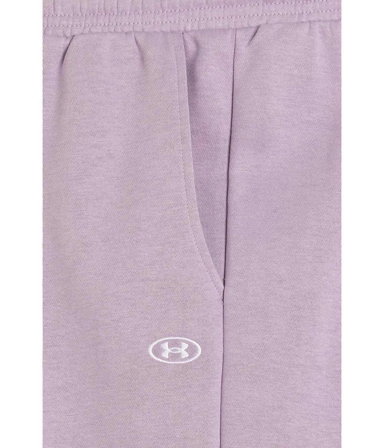 Спортивные брюки Rival Fleece (для детей постарше) Under Armour Kids, Mauve Pink/White — фото 3