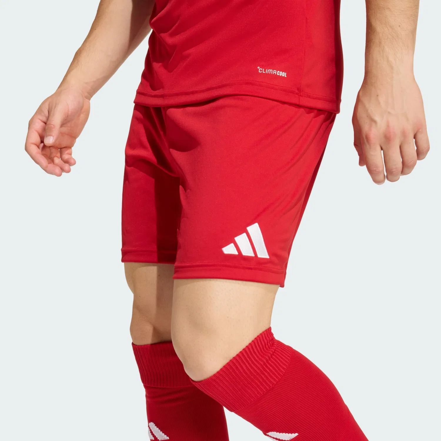 Спортивные шорты Adidas Performance свободного кроя Entrada26 красного цвета — фото 4